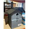 Image 2 : Locally Grey Handmade Wooden Birdhouse w/ Asphault Shingles