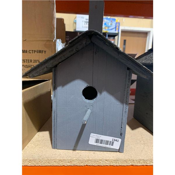 Locally Handmade Wooden Birdhouse w/ Asphault Shingles