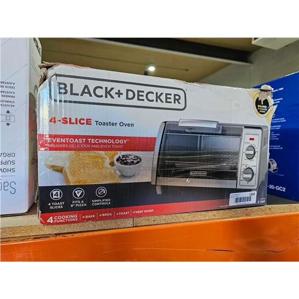 Black + Decker 4 Slice Toaster Oven