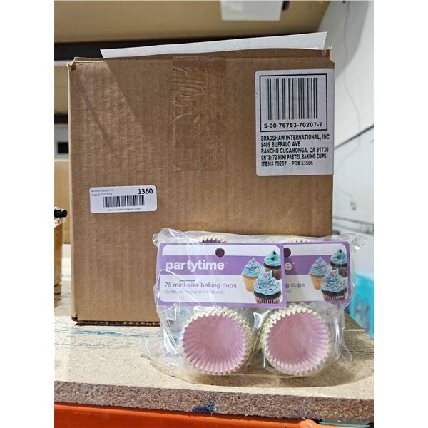 72 - 75 Pack Mini Cupcake Baking Cups