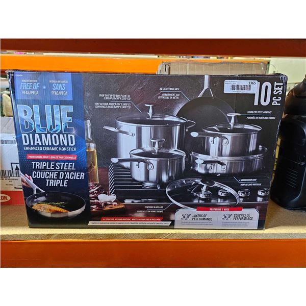 Blue Diamond 10pc Non-Stick Cookware Set