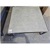 Image 1 : Patio Table Black Metal Frame  & Gray Porcelain Table Top 32x32x12"