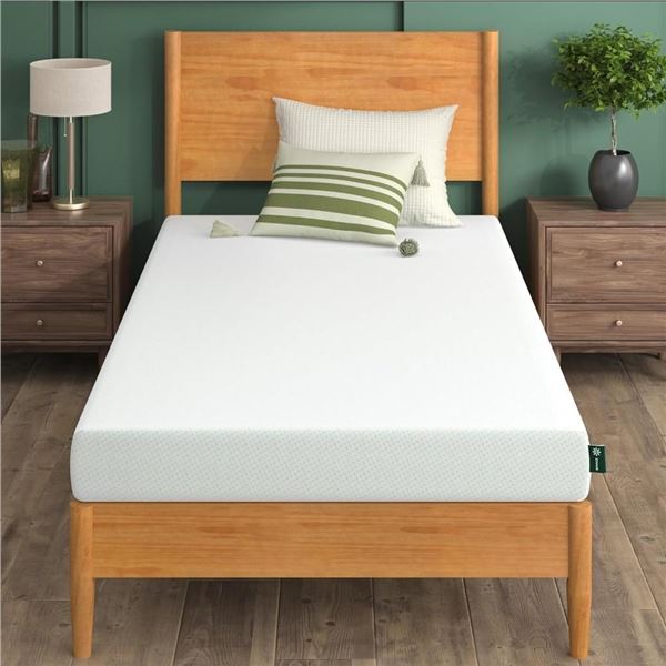 Zinus Twin Mattress, 6 Inch Green Tea Memory Foam Mattress, Mattress in a Box, CertiPUR-US Certified