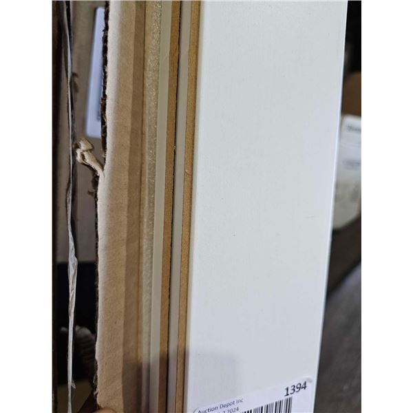 Lot of 6 White 3" Baseboards