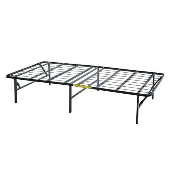 Mainstays 14" High Profile Foldable White Steel Bedframe - Queen