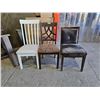 Image 1 : Lot of 3 Assorted  Chairs