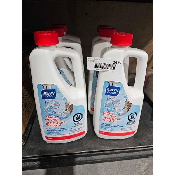 Savvy Home Drain Opener 6x909ml