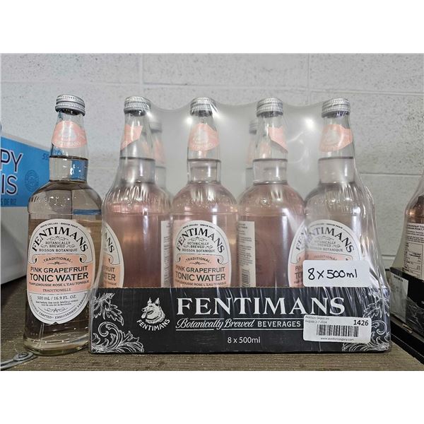 Fentimans Pink Grapefruit Tonic Water 8x500ml