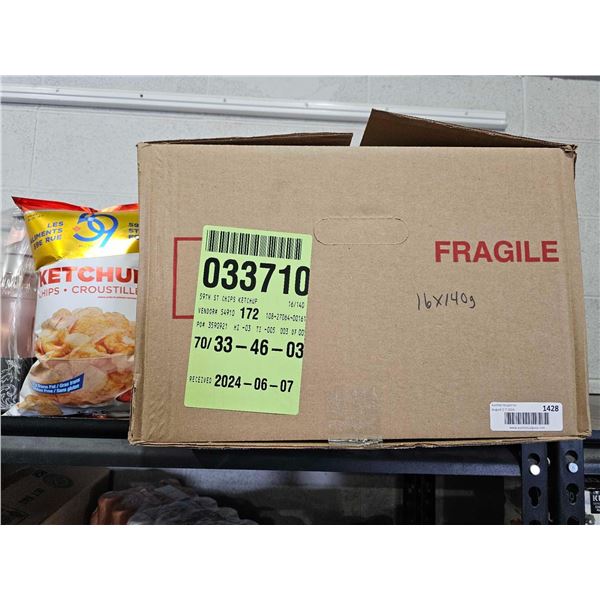 59th Street Ketchup Potato Chips 16x140g