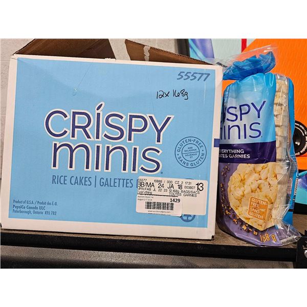 Crispy Minis Everything Bagel Rice Cakes 12x168g