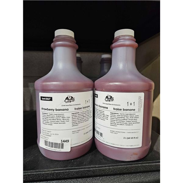 Blender Boys Cafe Strawberry Banana Syrup 2x2L