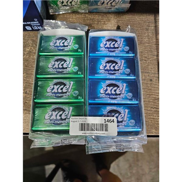 Excel Mints Peppermint & Spearmint 8x34g of each Flavor