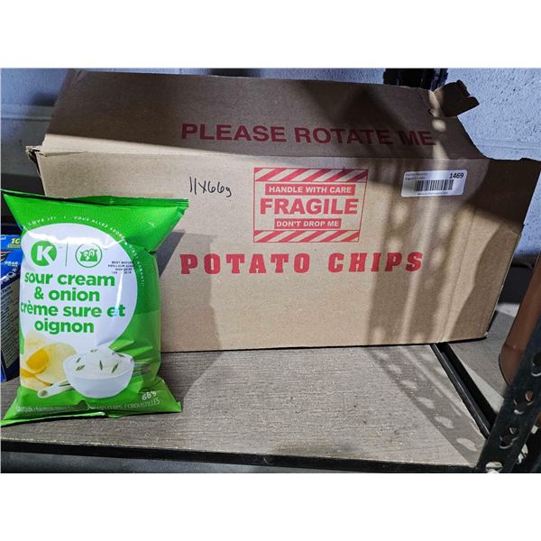 Sour Cream & Onion Potato Chips 11x66g