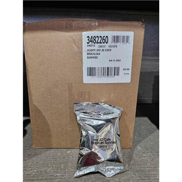 Husky Mo'Jo Cafe Brazilian Sunrise Coffee Grounds 64x2.5oz