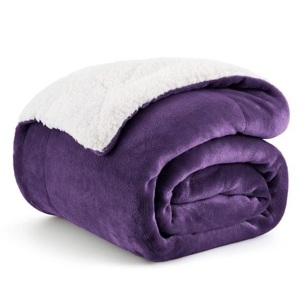Heat Plush Cozy Blanket (Purple)
