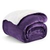 Image 1 : Heat Plush Cozy Blanket (Purple)