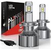 Image 1 : au-kee H7 LED Headlight Bulb 10000Lm 6000K Bright Cool White Conversion Kit Halogen Replacement
