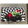 Image 1 : Christmas Optical Illusion Grinch Floor Mat