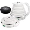 Image 1 : Ultrathin Upgraded Food Grade Silicone Travel Foldable Electric Kettle Boil Dry Protection Portable 