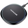 Image 1 : Fast Wireless Charger, NANAMI 15W Max Qi Charging Pad for iPhone 15 Pro Max/14 Plus/13/12 Mini/11/XR