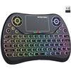 Image 1 : (Newest Version) Backlit Mini Wireless Keyboard with Touchpad Mouse Combo QWERTY Keypad,Rechargeable