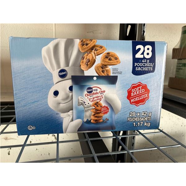 Soft Baked Pillsbury Mini Chocolate Chip Cookies 28 x 42g