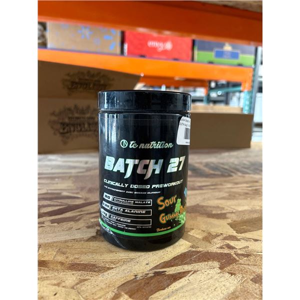 Batch 27 Clinically Dosed Preworkout Sour Gummy Bears 350g
