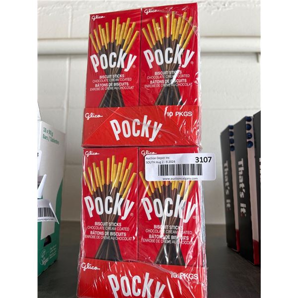 Pocky Biscuit Sticks Chocolate Cream Coated 2 x 10 Packs