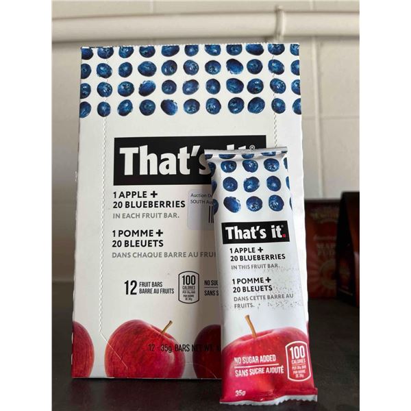 That's It Fruit Bars Apple Blueberry 12 x 35g