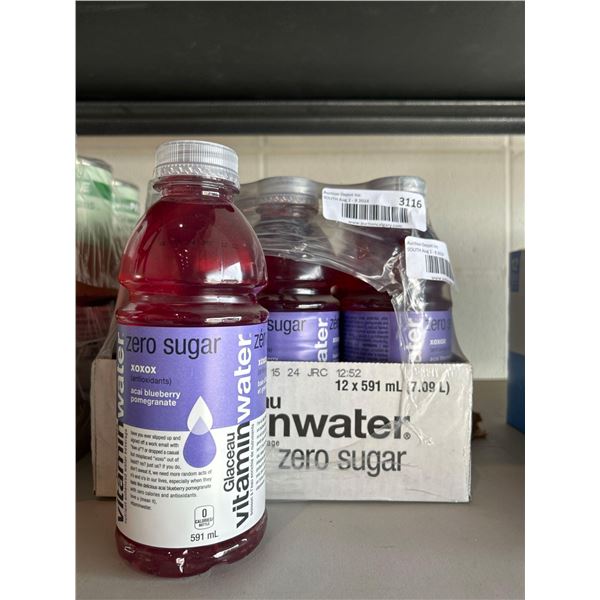 Vitamin Water Zero Sugar Acai Blueberry Pomegranate 12 x 591ml