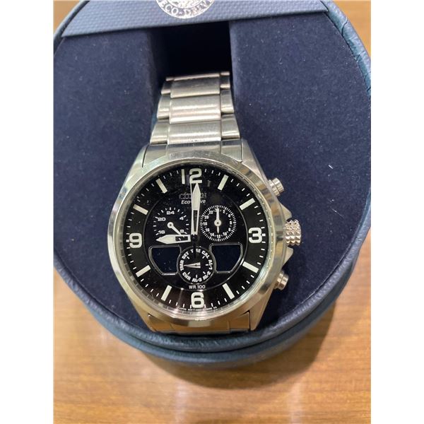 Mens Citizen Eco-Drive Wrist Watch WR100