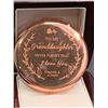 Image 4 : Rose Gold Style Inscribed Make Up Mirror ( to my granddaughter) NEW in box