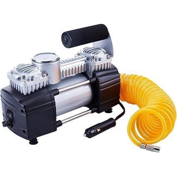 TIREWELL 12V Tire Inflator-Heavy Duty Double Cylinders Direct Drive Metal Pump 150PSI, Compressor wi