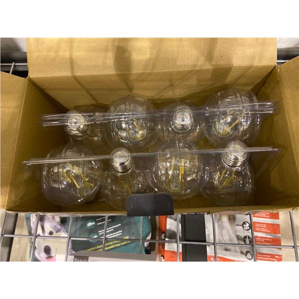 Vintage globe style LED light bulbs pack of 8