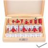 Image 1 : Flytuo 15 Pieces Router Bits Set 1/4 Inch Shank, Tungsten Carbide Router Bits, Woodworking Milling C