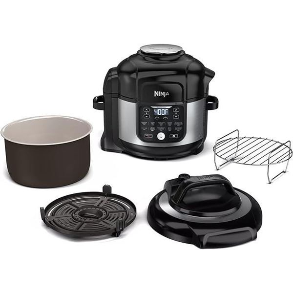 Ninja FD302 Foodi 11-in-1 Pro 6.5 qt. Pressure Cooker & Air Fryer that Steams, Slow Cooks, Sears, Sa