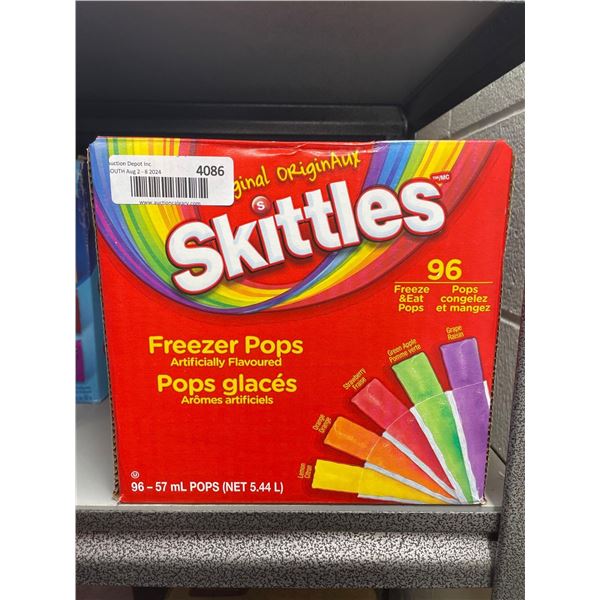 Skittles Original Freezer Pops 96 Freeze & Eat Pops