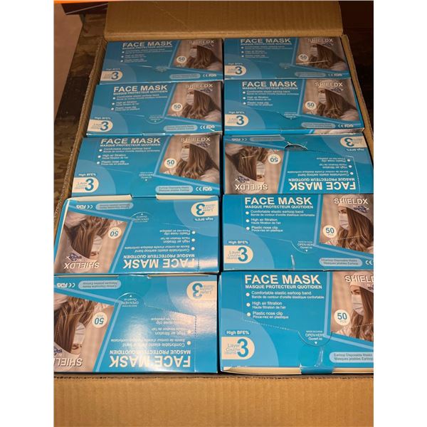 Shield X Face Masks 20 x 50 Face Masks