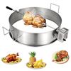 Image 1 : VEVOR Universal Rotisserie Ring Kit for Charcoal Kettle and Other Similar Grills, Stainless Steel Ke