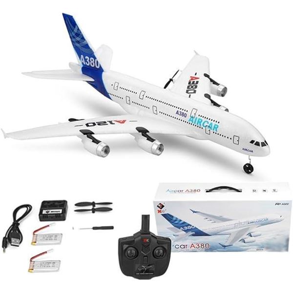 A120-Airbus A380 RC Airplane, Outdoor 3CH Fixed Wing EPP Remote Control Aircraft Toys for Boys, A380