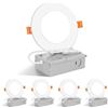 Image 1 : Lot of 3 Vision Home 4" LED Ultra Slim Recessed Light 4 Packs