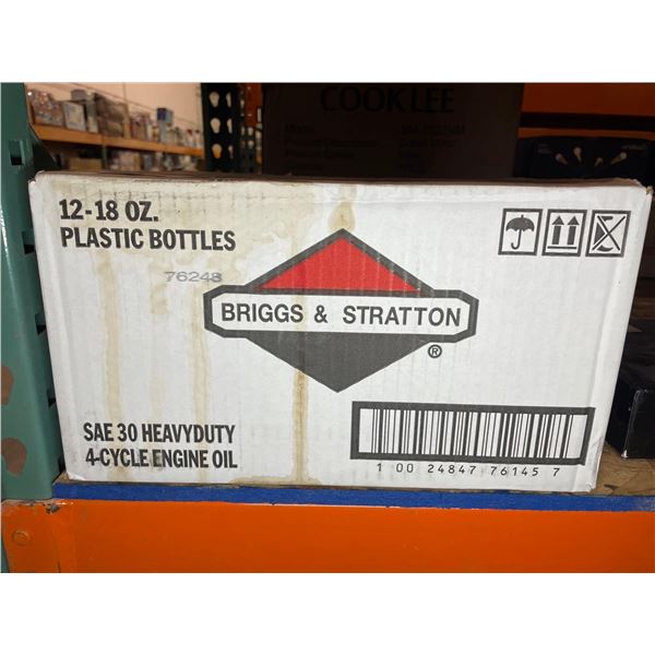 Briggs & Stratton SAE 30 Heavy Duty 4-Cycle Engine Oil 12 x 18oz