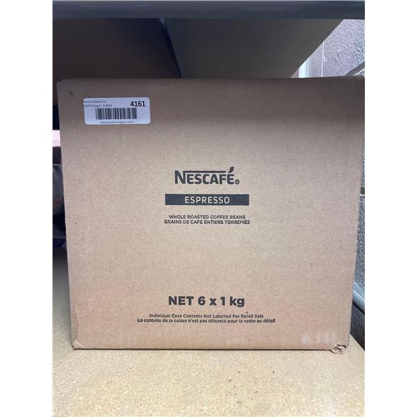 Nescafe Espresso Whole Roasted Coffee Beans 6 x 1kg