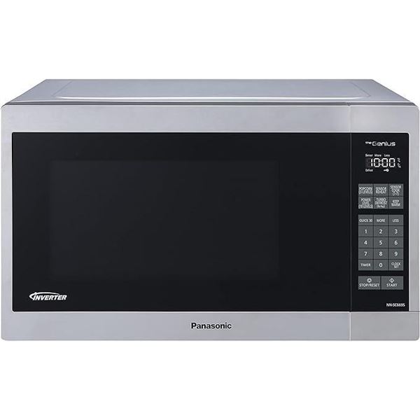 Panasonic NNSC669S Mid Size Genius Inverter 1200 W High Power Microwave Oven, Stainless Steel
