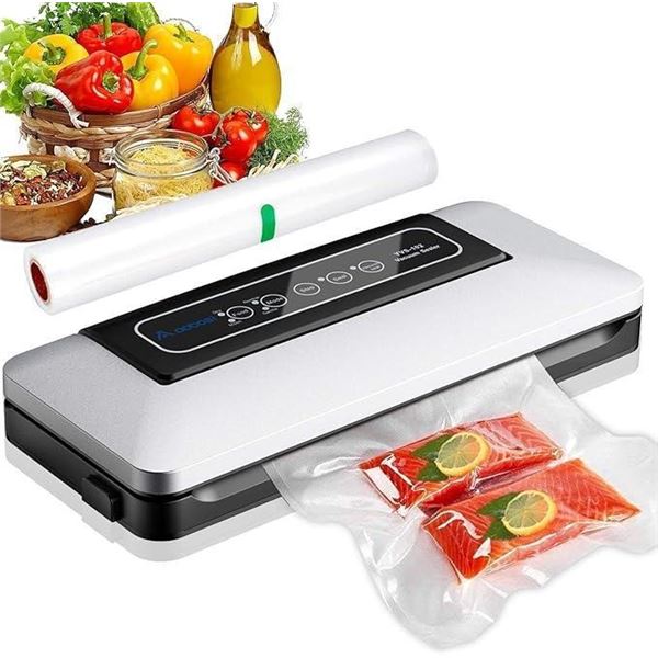 Aobosi Vacuum Sealer/5 In 1 Automatic Food Sealer Machine for Food Storage and Preservation with Dry