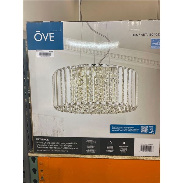 OVE Patience Round Chandelier with Integrated LED