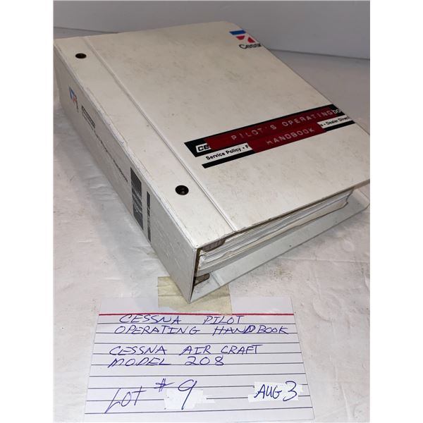 Cessna pilot operating handbook model 208