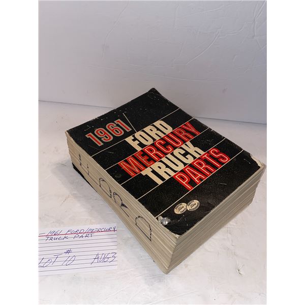 1961 Ford/Mercury truck parts catalogue