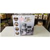 Image 2 : ULTIMA COSA PRESTO BOLLENTE ESPRESSO MACHINE W/ FROTHER AND COFFEE GRINDER - TESTED WORKING - RETAIL