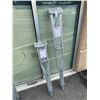 Image 1 : 2 NEW PAIRS OF SMART MOVE ALUMINUM ADJUSTABLE CRUTCHES, YOUTH AND ADULT